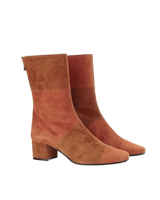 CAREL PARIS Brown Patchwork Boots