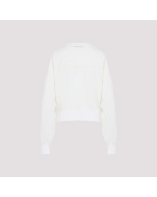 Jacquemus White Off- Wool Sweater