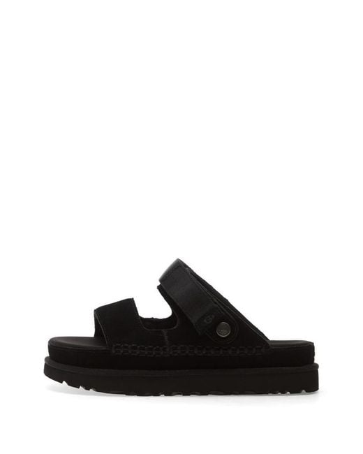 Ugg Black Solid Goldenstar Sandals
