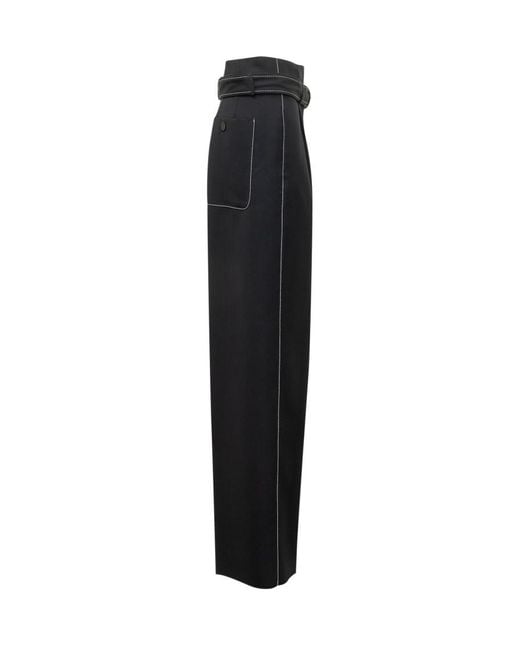 Seafarer Black Straight Flat Front Pants