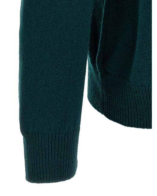 Zanone Green Wool Sweater for men