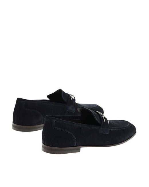 Corneliani Black Bit Loafers for men