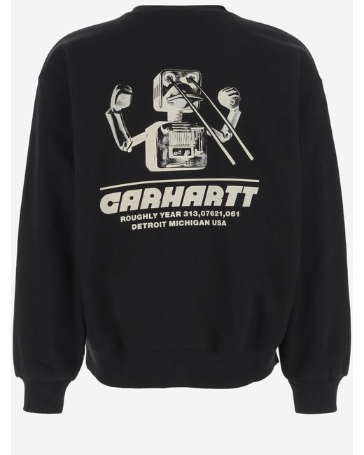 Carhartt Black Graphic Print Sweatshirt for men