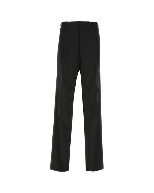 Versace Black Stretch Wool Pant for men