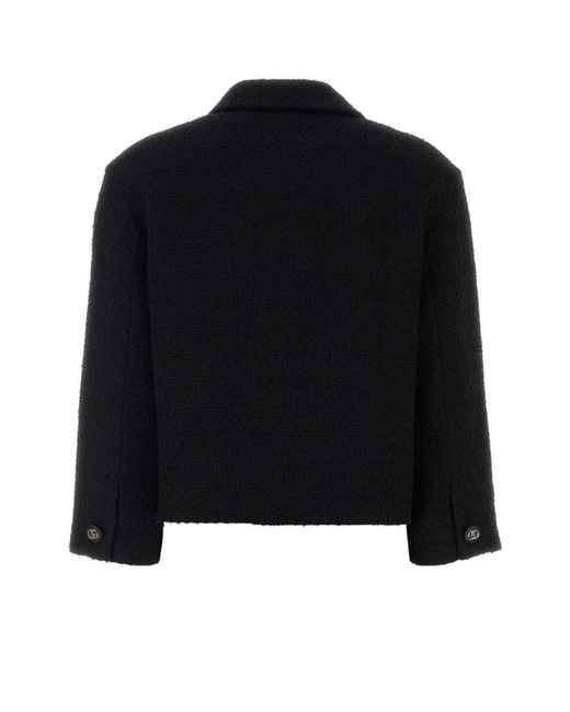 Gucci Black Boucle Blazer