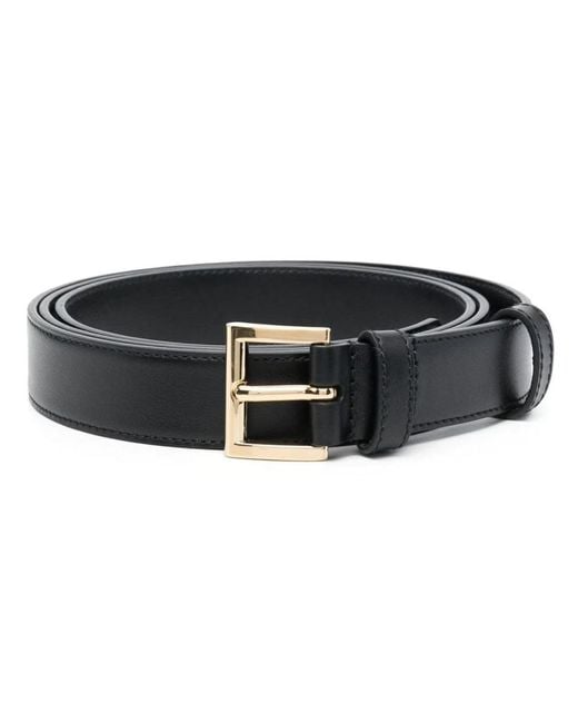 Prada Black Buckle-Fastened Leather Belt