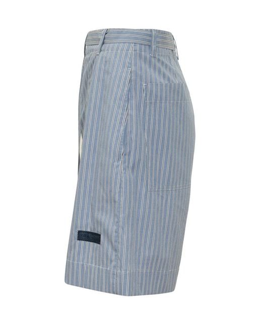 Givenchy Blue Stripes Shorts for men
