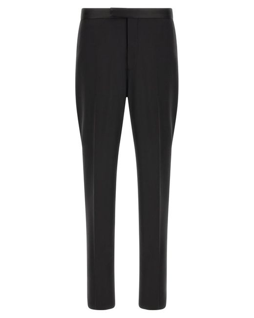 Tagliatore Black Solid Double-Breasted Suit for men