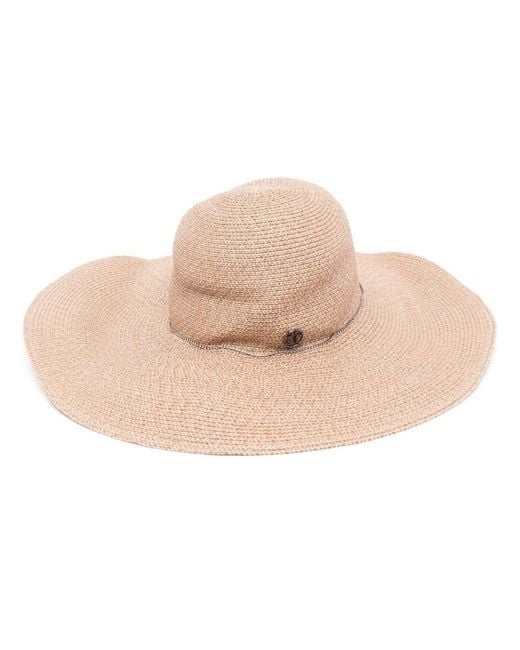 Maison Michel Natural Blanche Iconic Raffia Hat