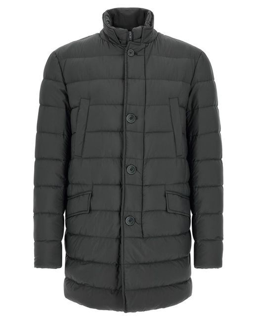 Herno Gray Quilted Jacket for men