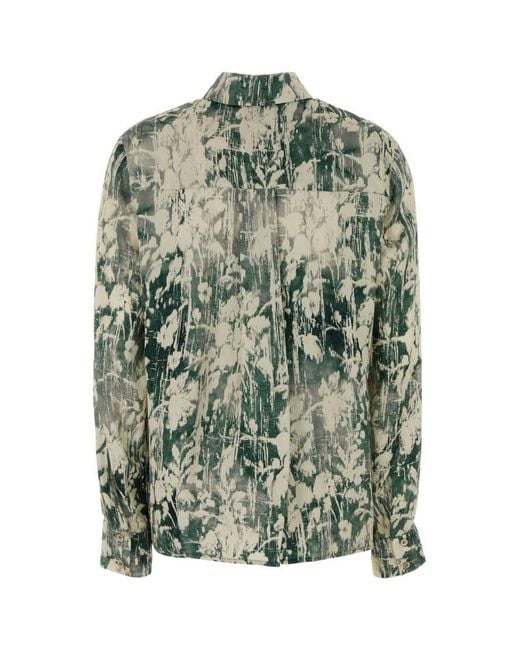 PT Torino Green Regular Solid Shirt