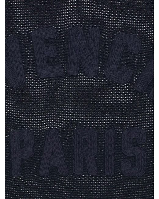 Givenchy Blue Ottoman Crew Neck Sweater for men