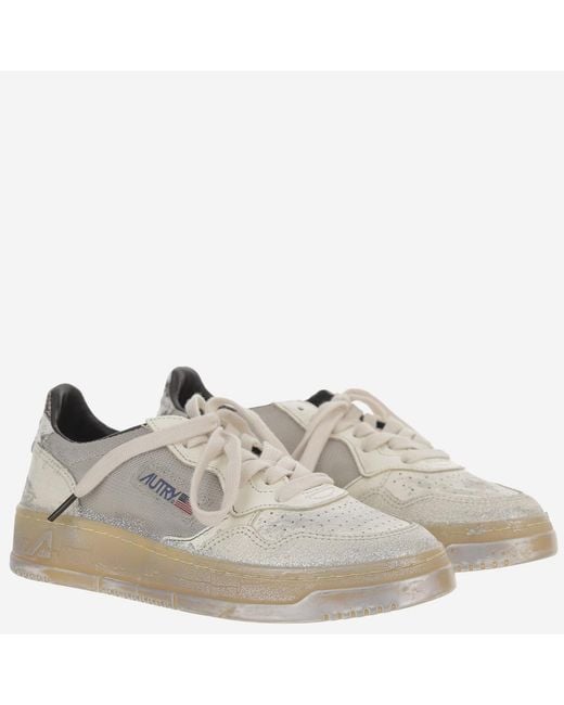Autry Gray Medalist Super Vintage Sneakers
