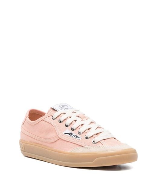 Autry Pink Windscape Low Sneakers