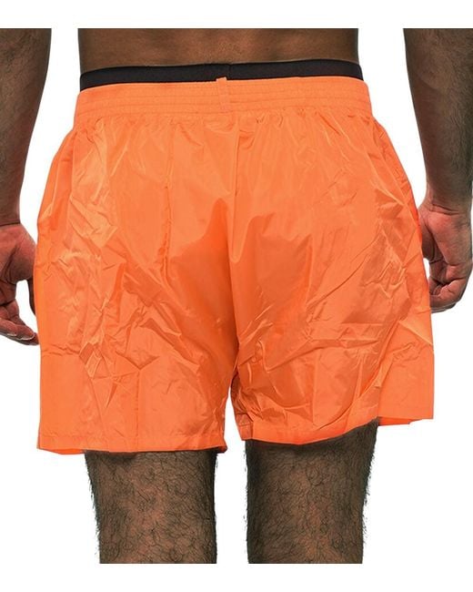 DSquared² Orange Solid Swim Shorts for men