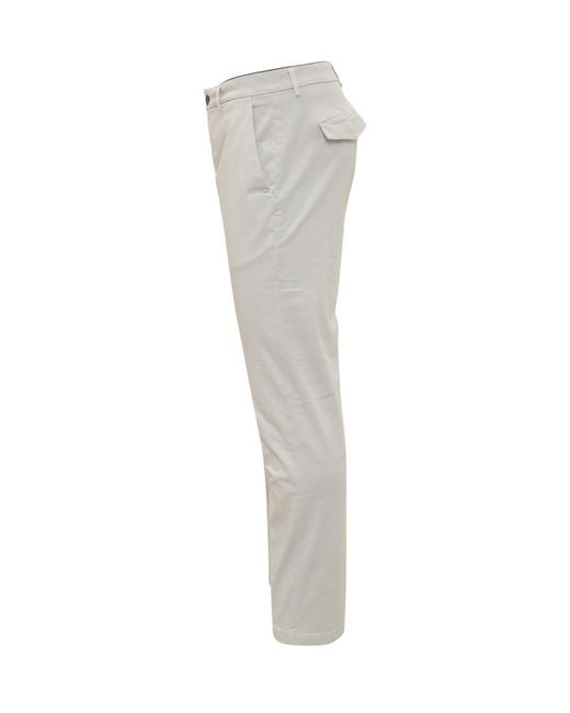 Department 5 Gray Flat Front Pants for men