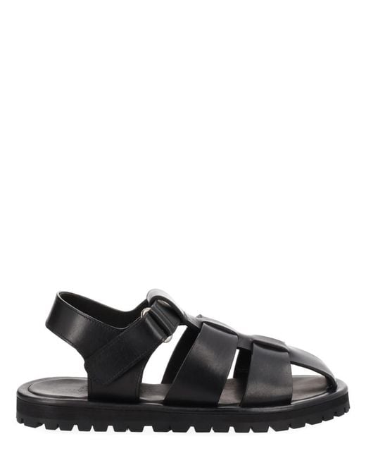 Studio Nicholson Black Solid Sandals