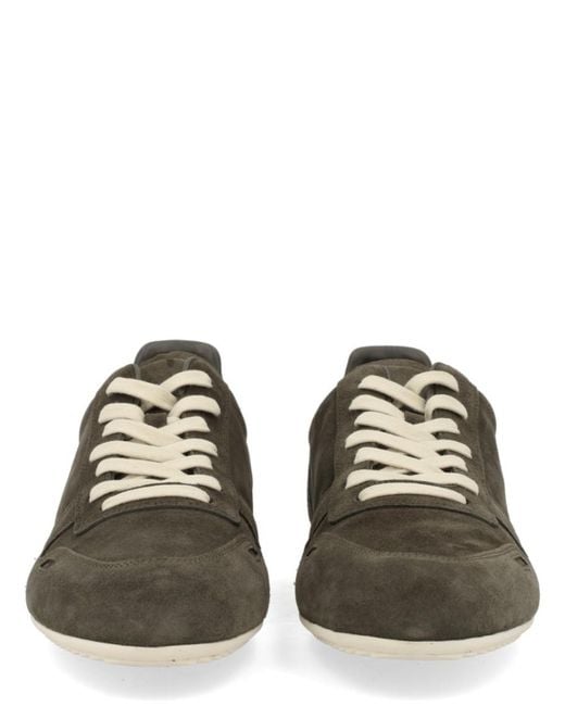 Rick Owens Black Solid Minimal Sneakers for men