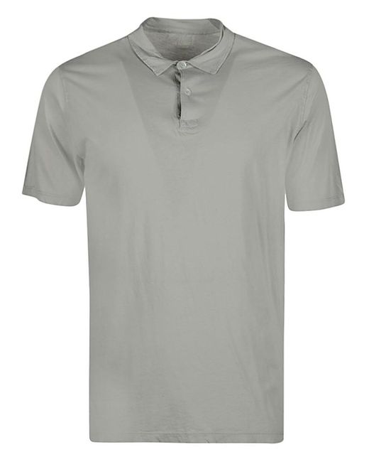 Hartford Gray Cotton Polo Shirt for men