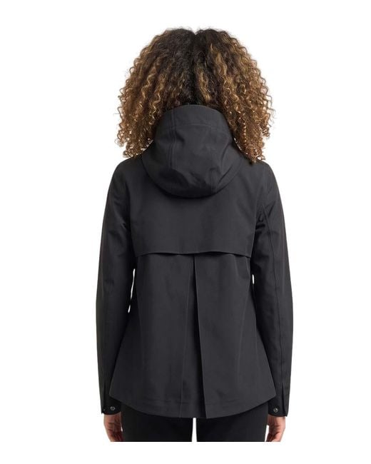 K-Way Black Solid Hood Jacket
