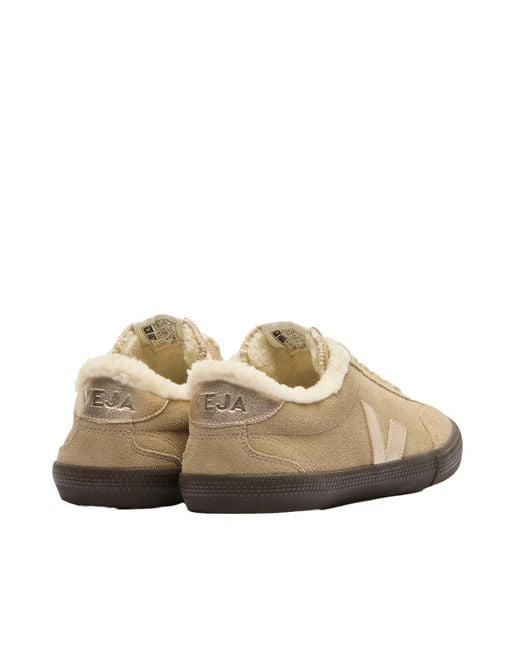 Veja White Solid Volley Sneakers