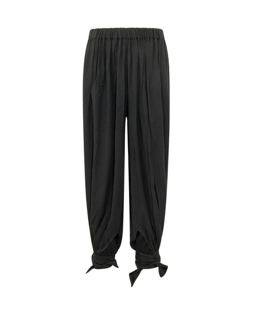 ANDAMANE Black Loose Drawstring Pants