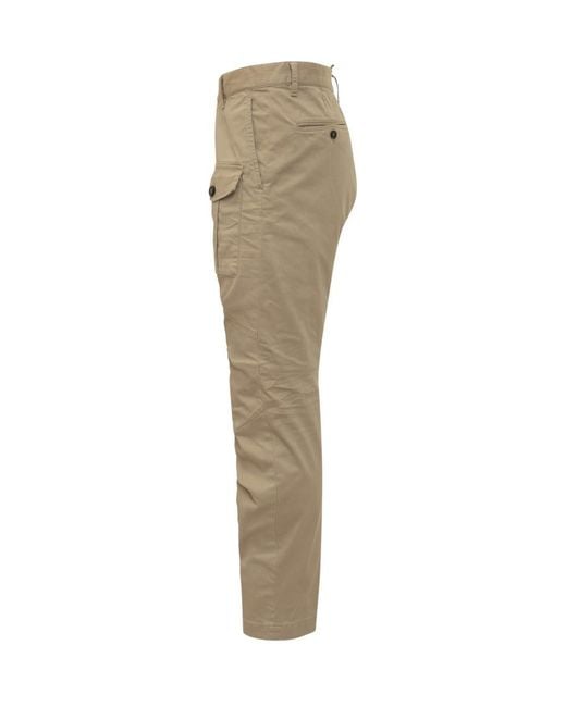 DSquared² Natural Slim Cargo Pants for men
