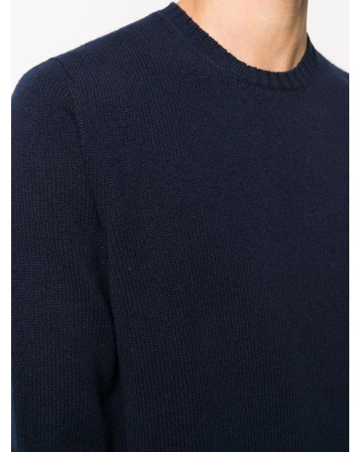 Drumohr Blue Round Neck Long Sleeves Sweather for men