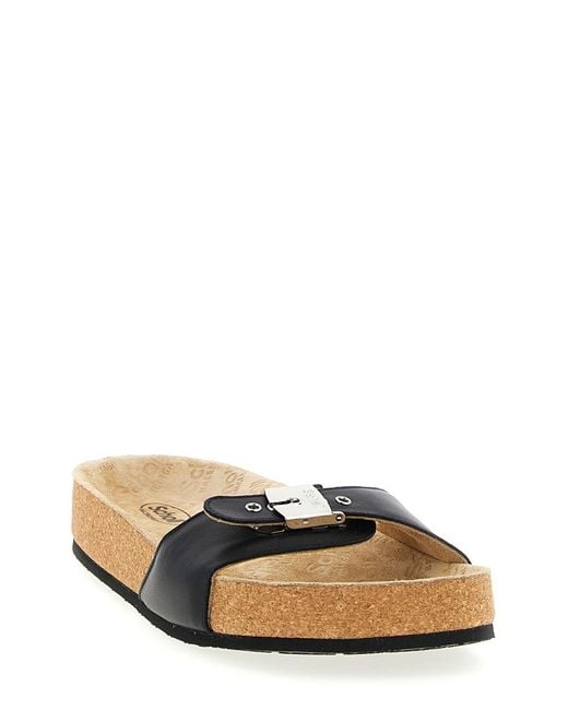 Balenciaga Black Slip On Sandals