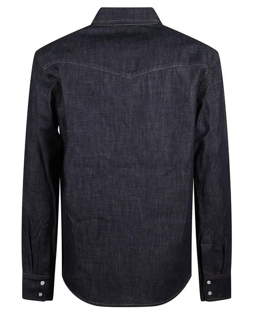 A.P.C. Blue Regular Shirt for men