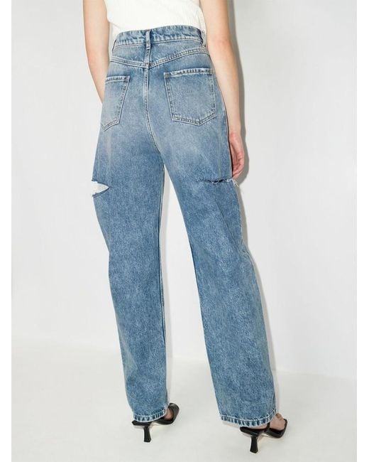 Maison Margiela Blue Cut-Out Jeans