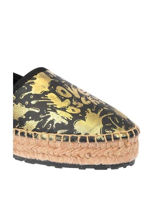 Moschino Brown Printed Espadrilles