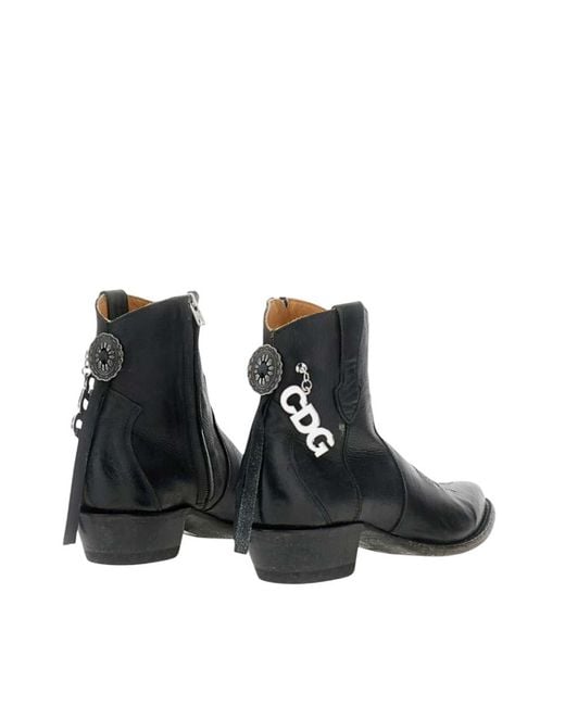 Comme des Garçons Black Solid Pointed Toe Boots