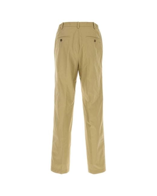 A.P.C. Natural Flat Front Pants for men