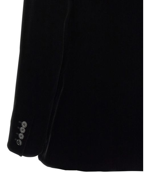 Saint Laurent Black 'Cassandre' Blazer