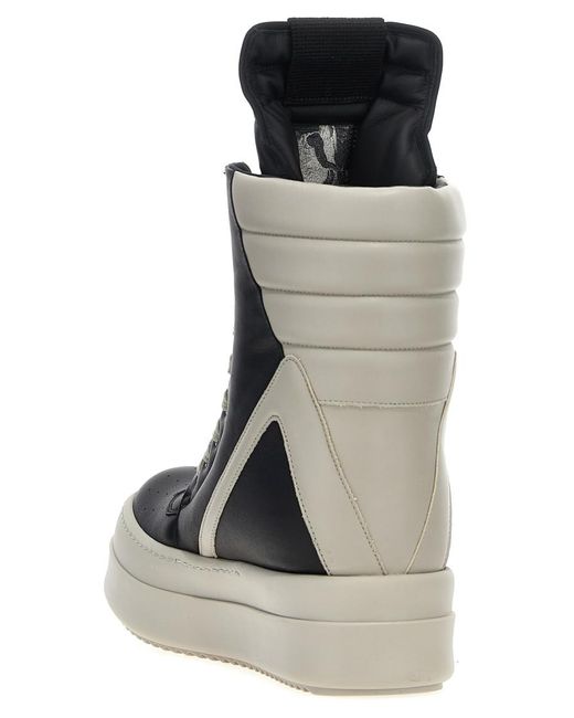 Rick Owens Black Lace Up Sneakers for men