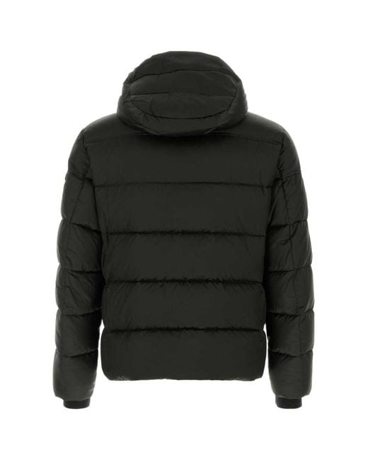 Moorer Black Quilted Down Jacket for men