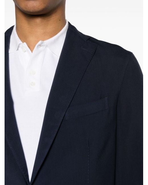 Boglioli Blue Wool Jacket for men