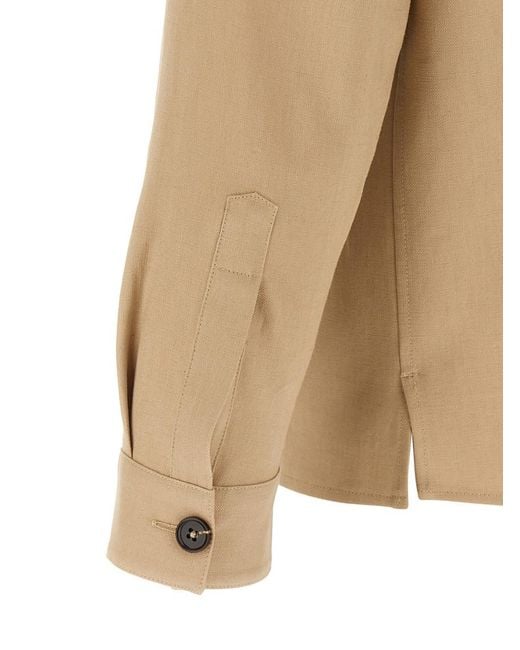 Zegna Natural Regular Overshirt for men
