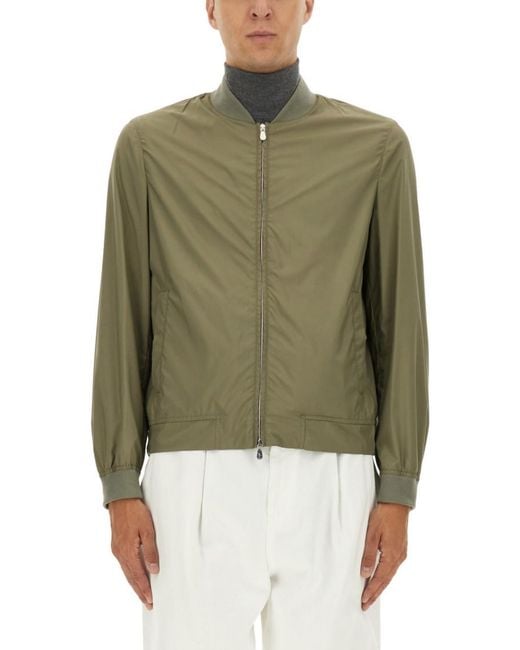 Brunello Cucinelli Green Solid None Jacket for men