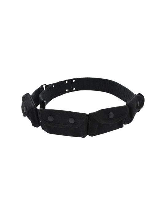 DSquared² Black Utility Solid Belt for men