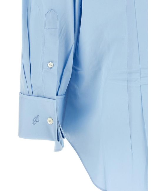 Prada Blue Regular Solid Shirt