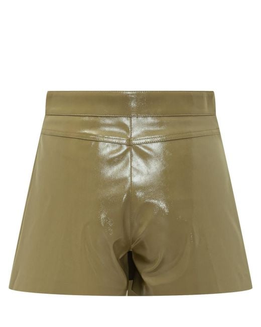 MSGM Green Solid Shorts