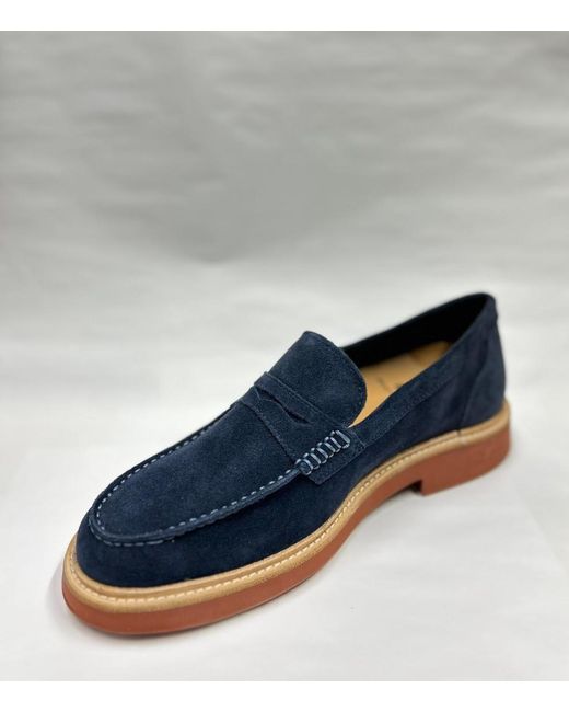 The Bekk Blue Slip On Loafers for men