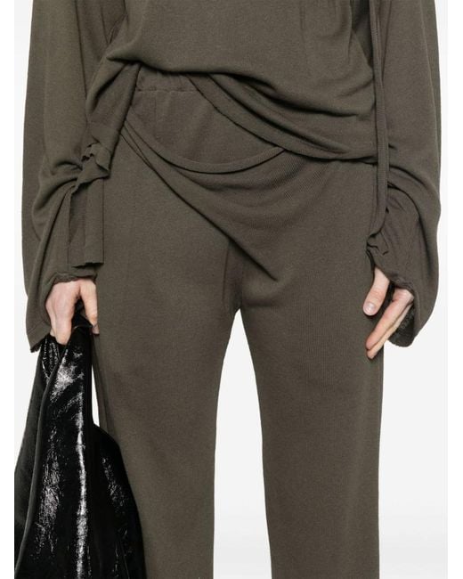 OTTOLINGER Gray Deconstructed-Design Trousers