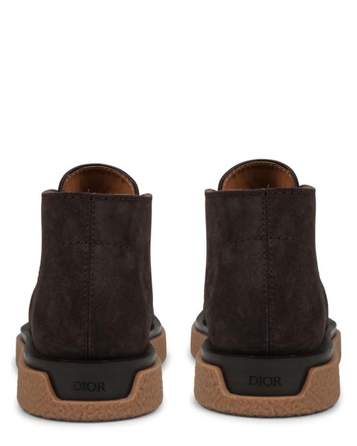 Dior Brown Suede Boots for men