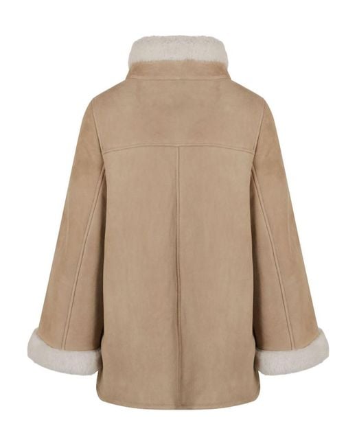 Fay Natural Wraparound Coat