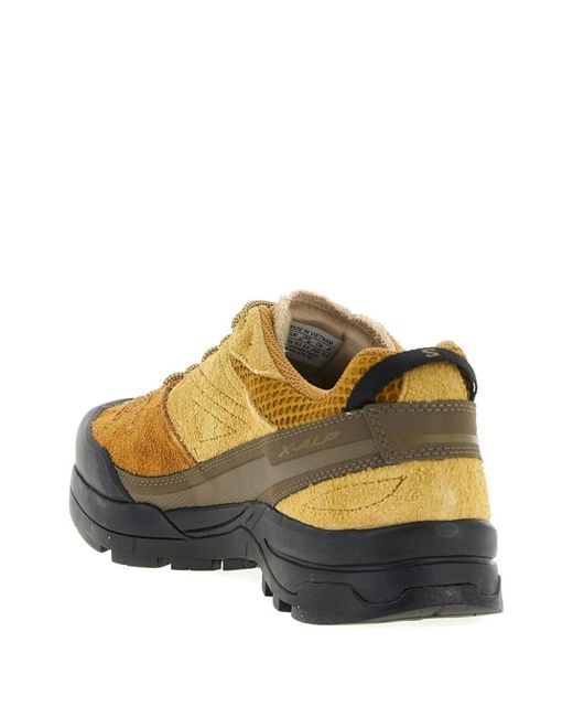 Salomon Brown Lace Up Sneakers for men