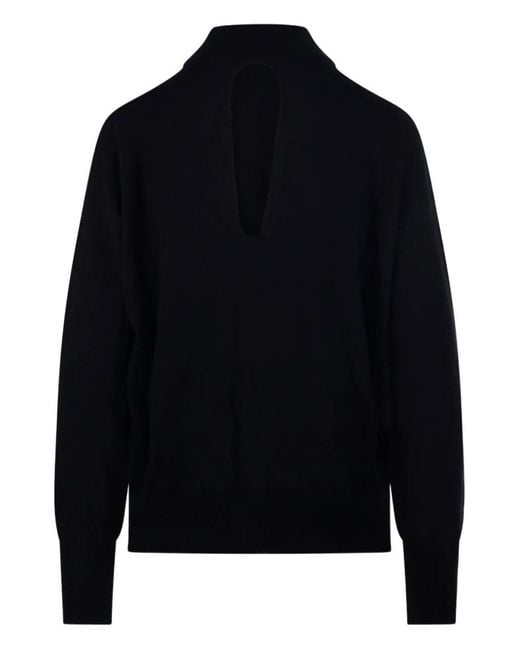 Roberto Collina Blue High Neck Sweater