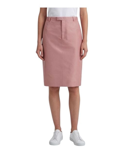 Gucci Pink Solid Mini Skirt